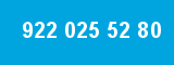 922 025 52 80